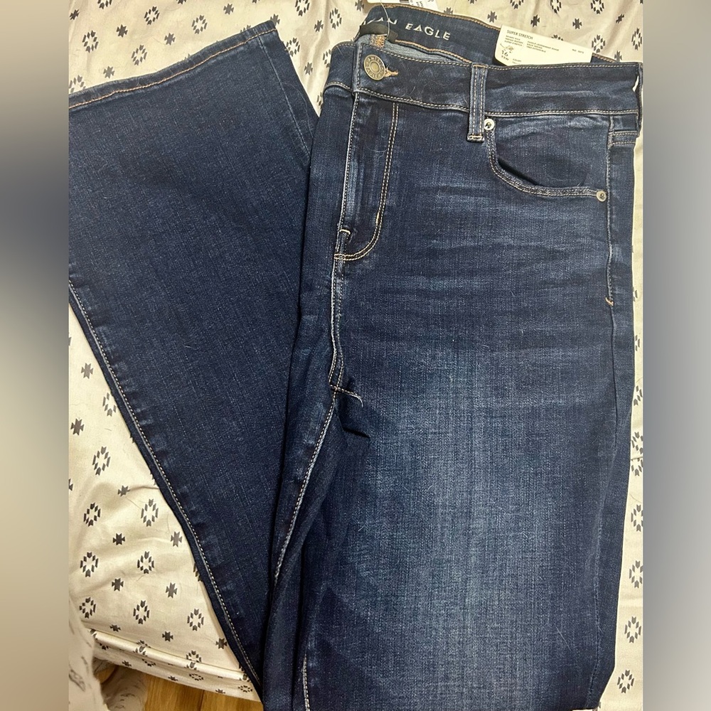 American Eagle Outfitters Dark Blue Boot Cut Jeans